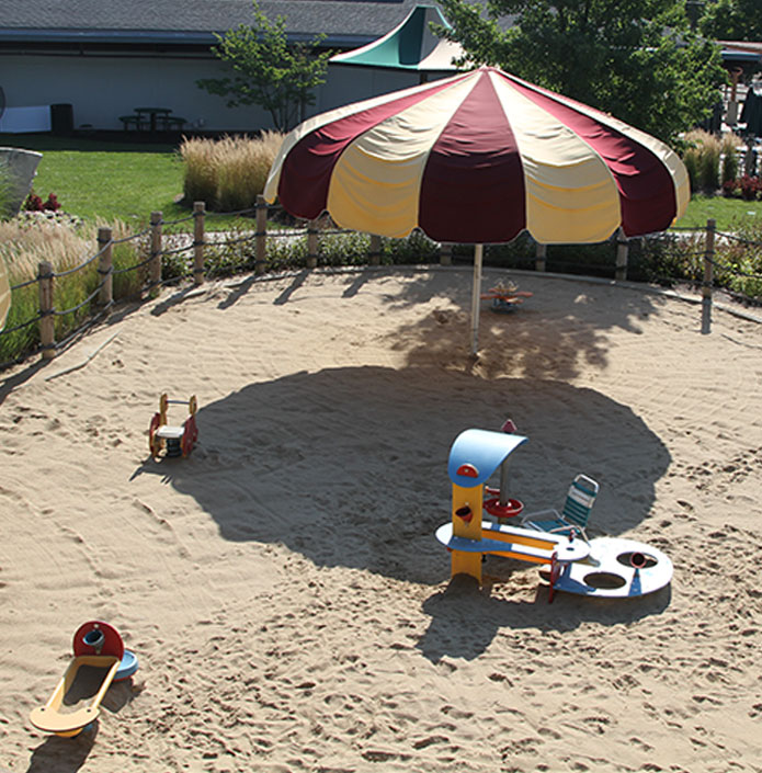 sand play area